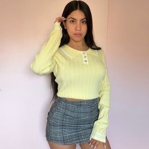 Yellow Long Sleeve Top